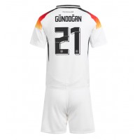 Deutschland Ilkay Gundogan #21 Heimtrikotsatz Kinder EM 2024 Kurzarm (+ Kurze Hosen)